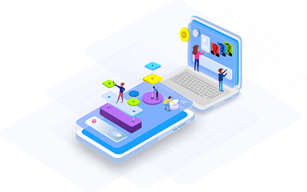 Codeslure Digital Solutions team collaborating on web development project with laptops and modern workspace