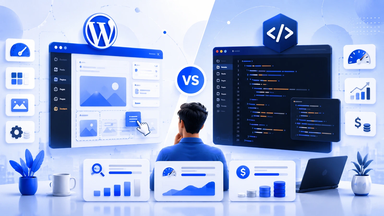 WordPress vs HTML: Which Is Better for SEO, Speed, and Cost?